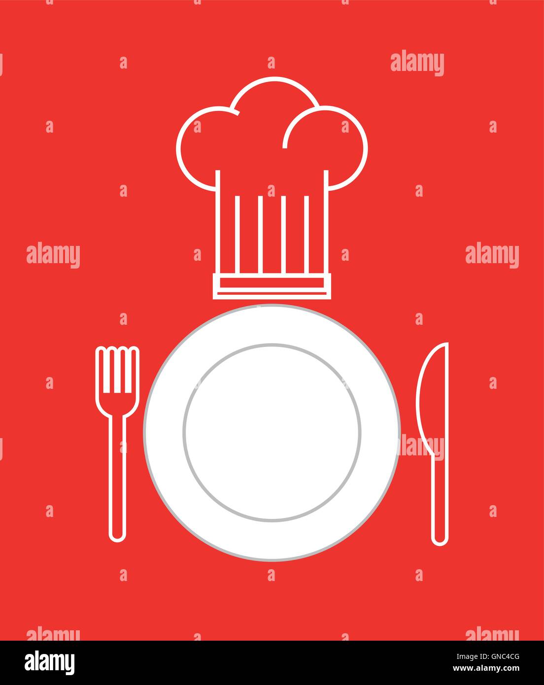 dish and cutlery restaurant menu Stock Vector Image & Art - Alamy
