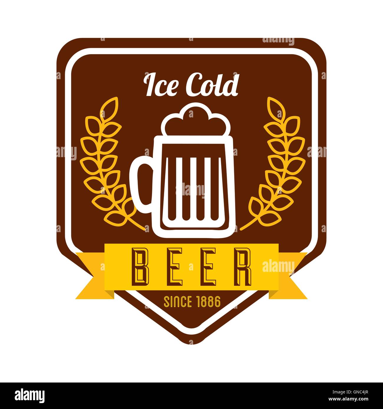 ice cold beer poster Stock Vector Image & Art Alamy