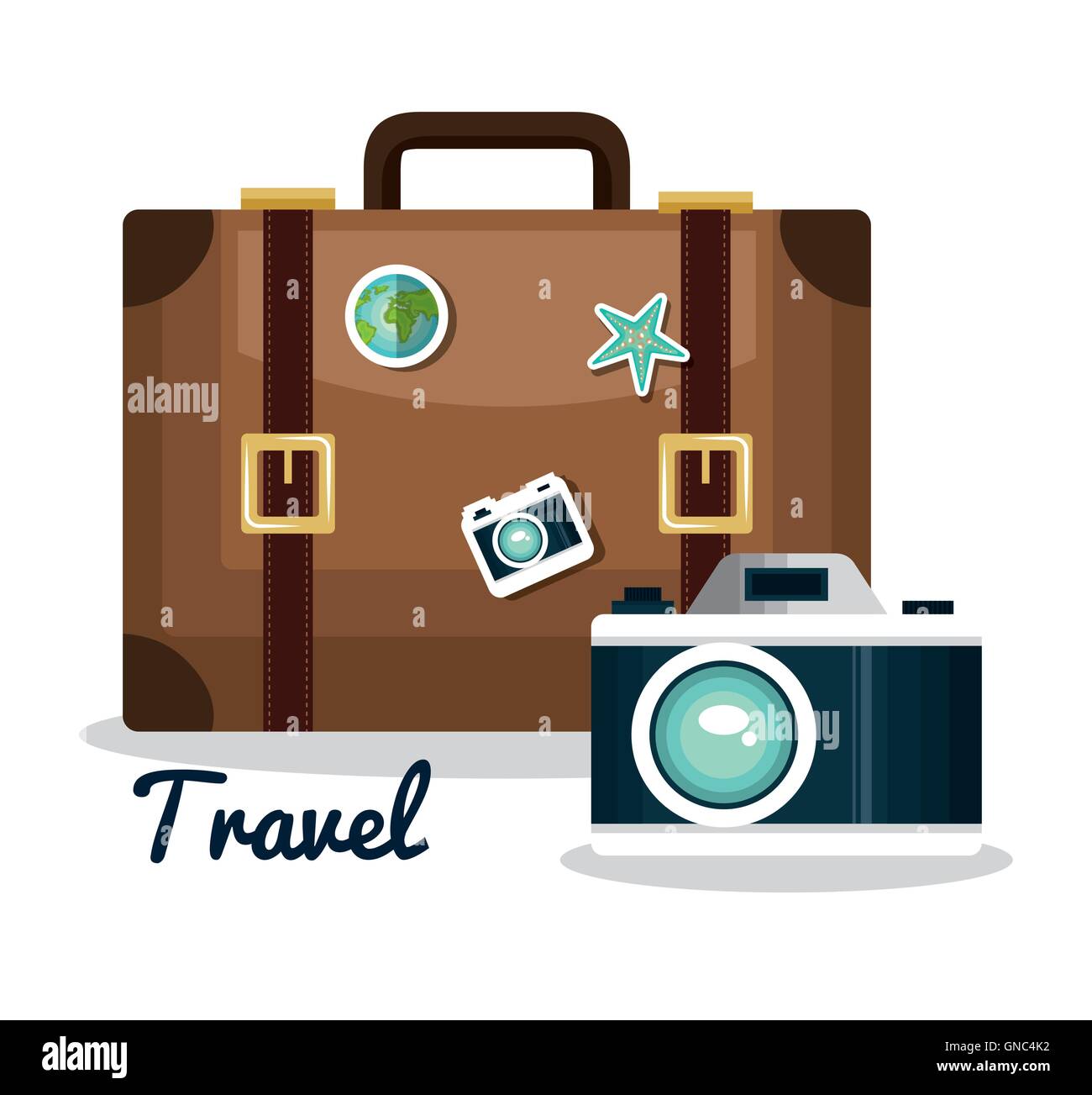 travel set equipment isolated icons Stock Vector Image & Art - Alamy
