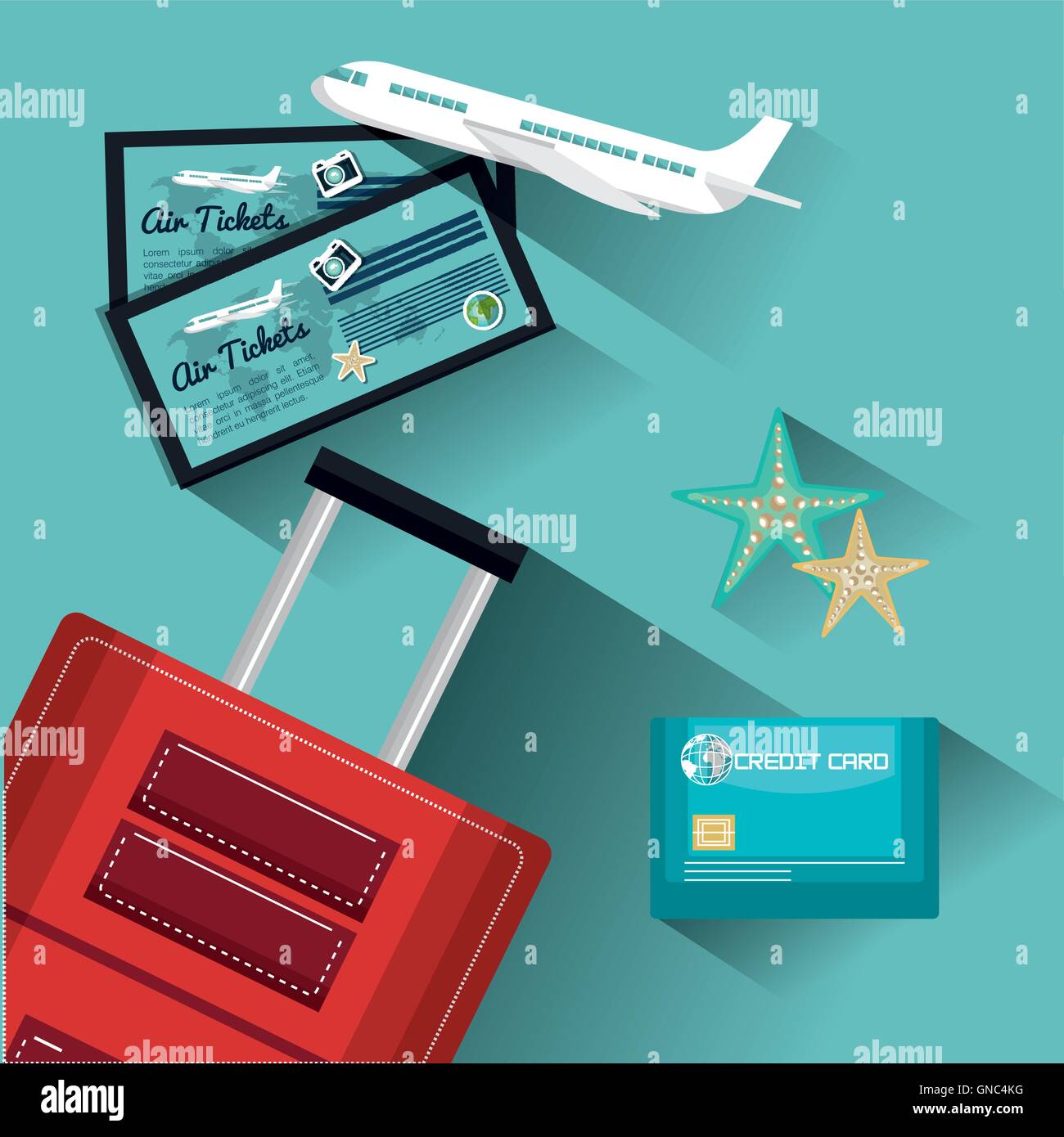 travel set equipment isolated icons Stock Vector Image & Art - Alamy