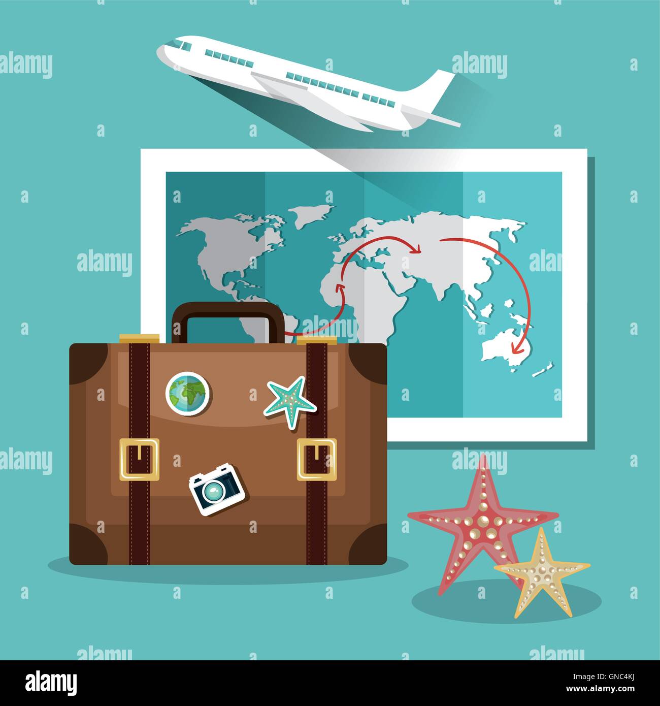 travel set equipment isolated icons Stock Vector Image & Art - Alamy
