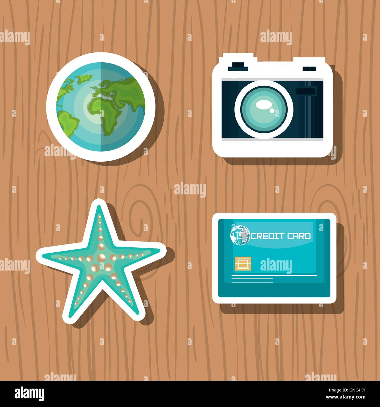 travel set equipment isolated icons Stock Vector Image & Art - Alamy