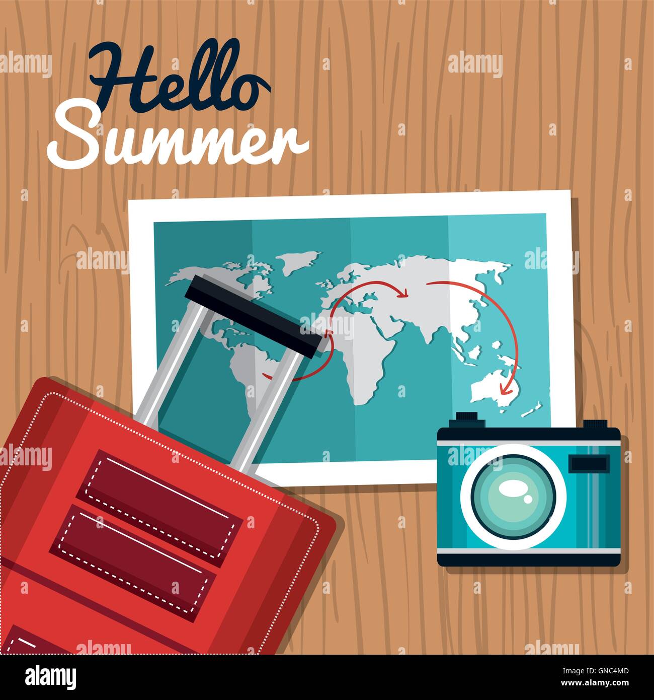 travel set equipment isolated icons Stock Vector Image & Art - Alamy
