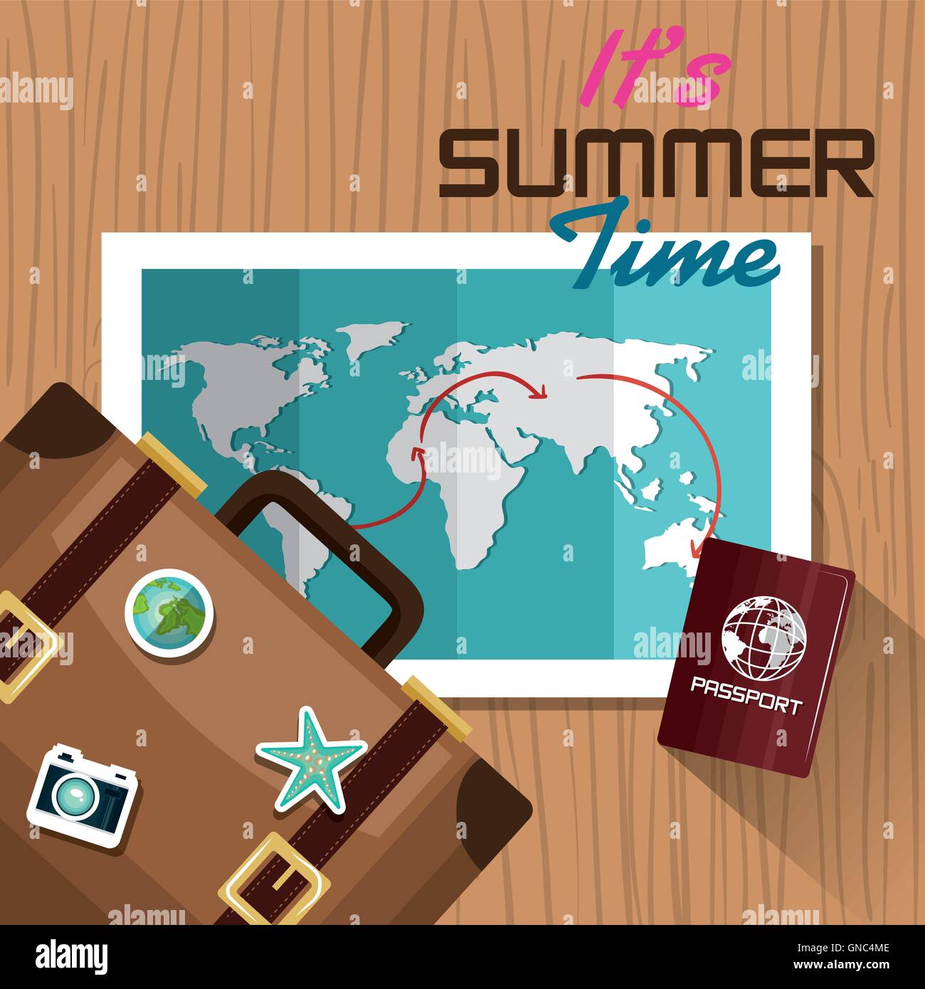 travel set equipment isolated icons Stock Vector Image & Art - Alamy