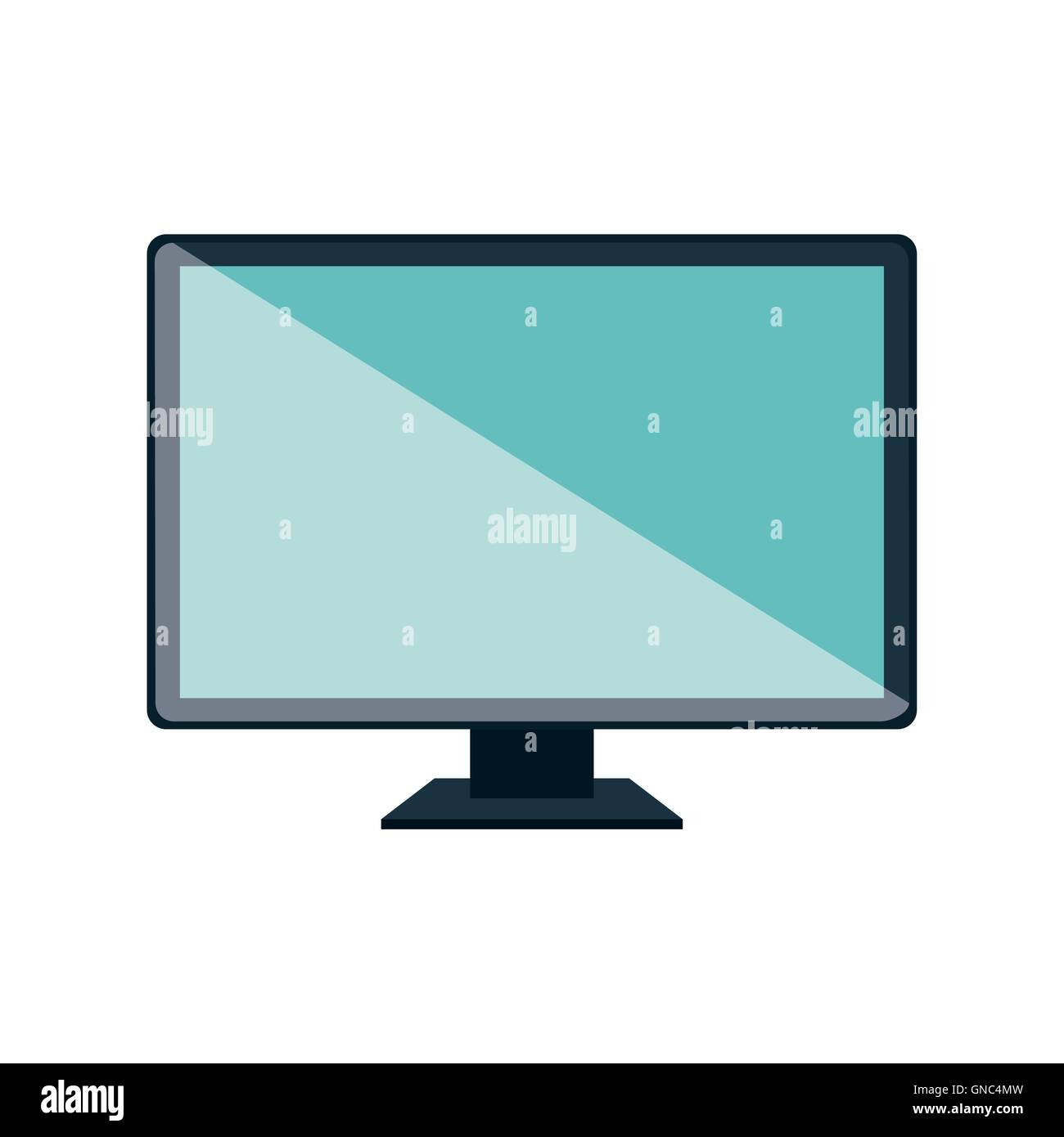 monitor display isolated icon Stock Vector Image & Art - Alamy