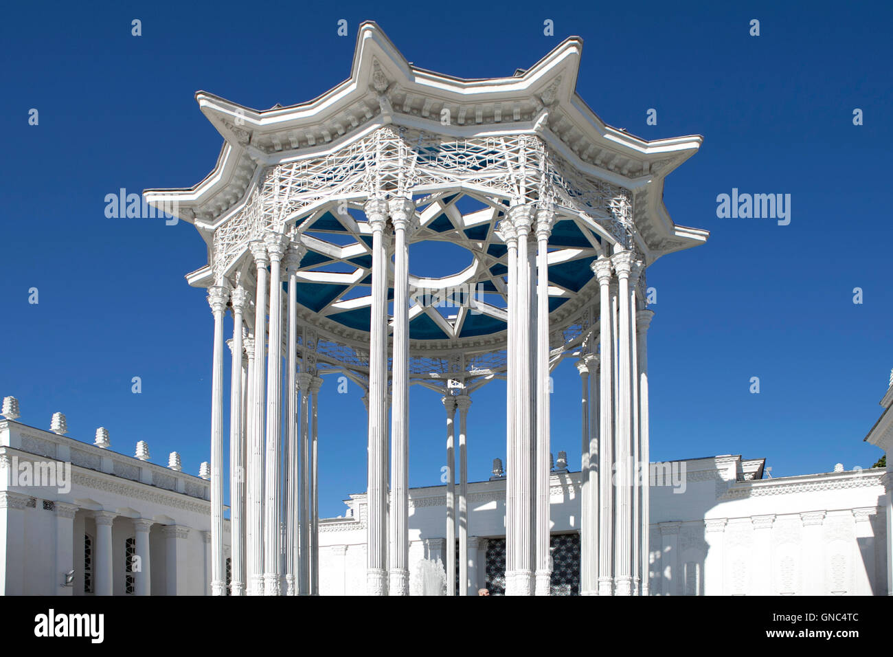MOSCOW, RUSSIA - August 26, 2016: Pavilion №66, Exhibition Centre VDNH ...