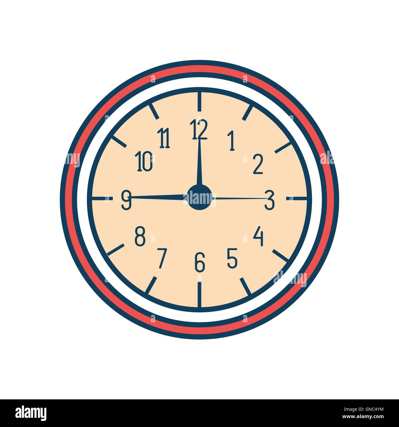 time clock watch isolated icon Stock Vector Image & Art - Alamy