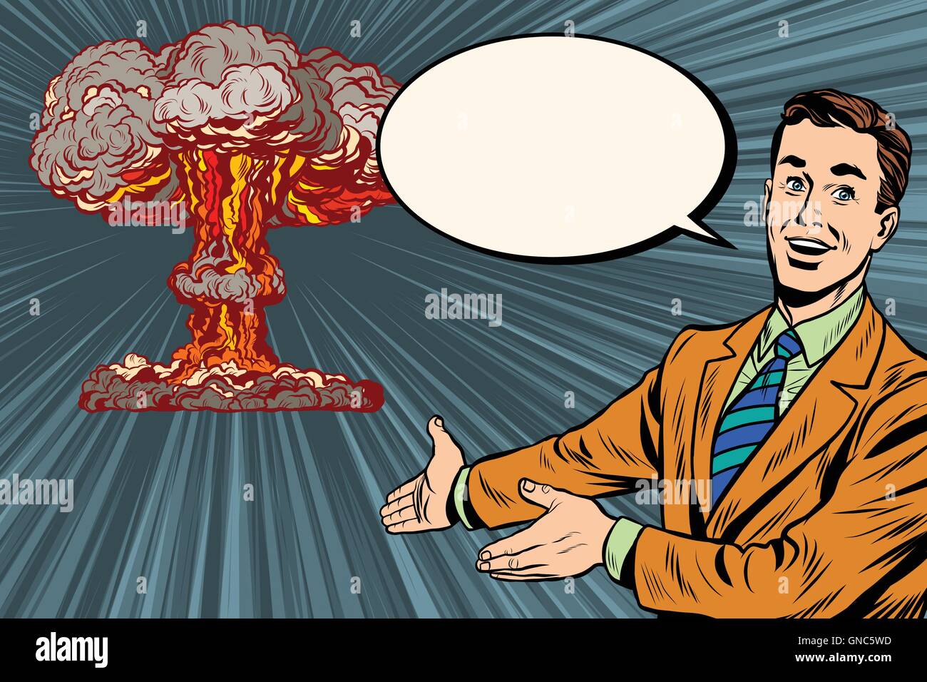 Nuclear explosion lecture on radiation safety Stock Vector Image & Art