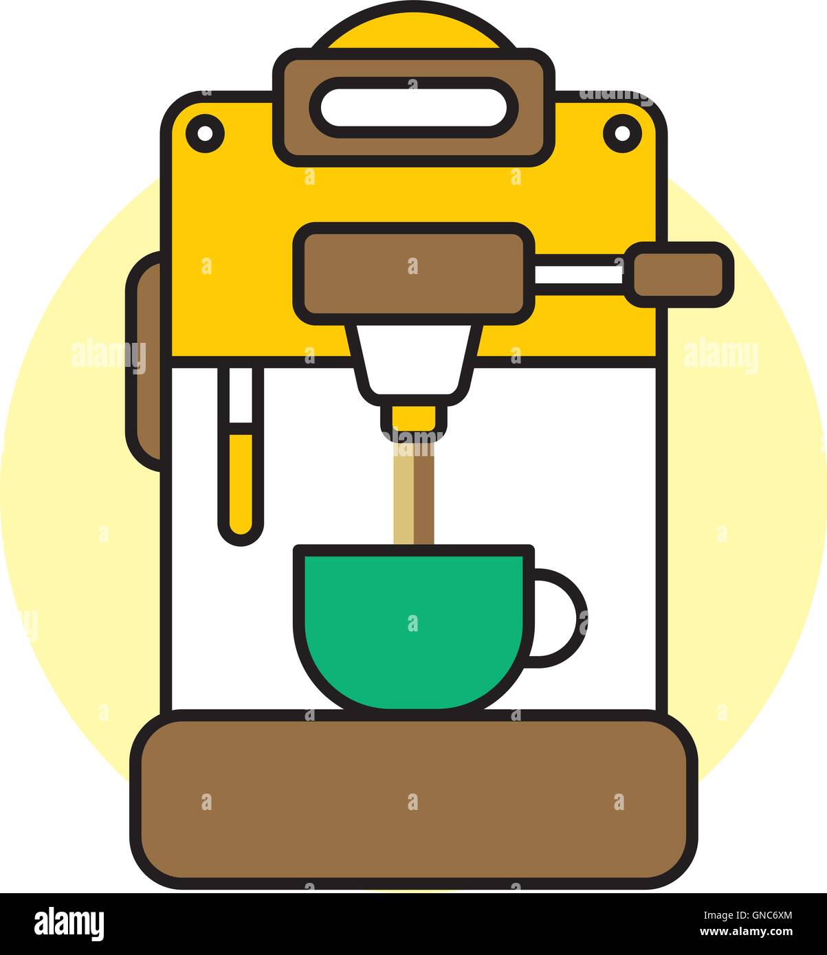 coffee machine cartoon theme Stock Vector Image & Art Alamy