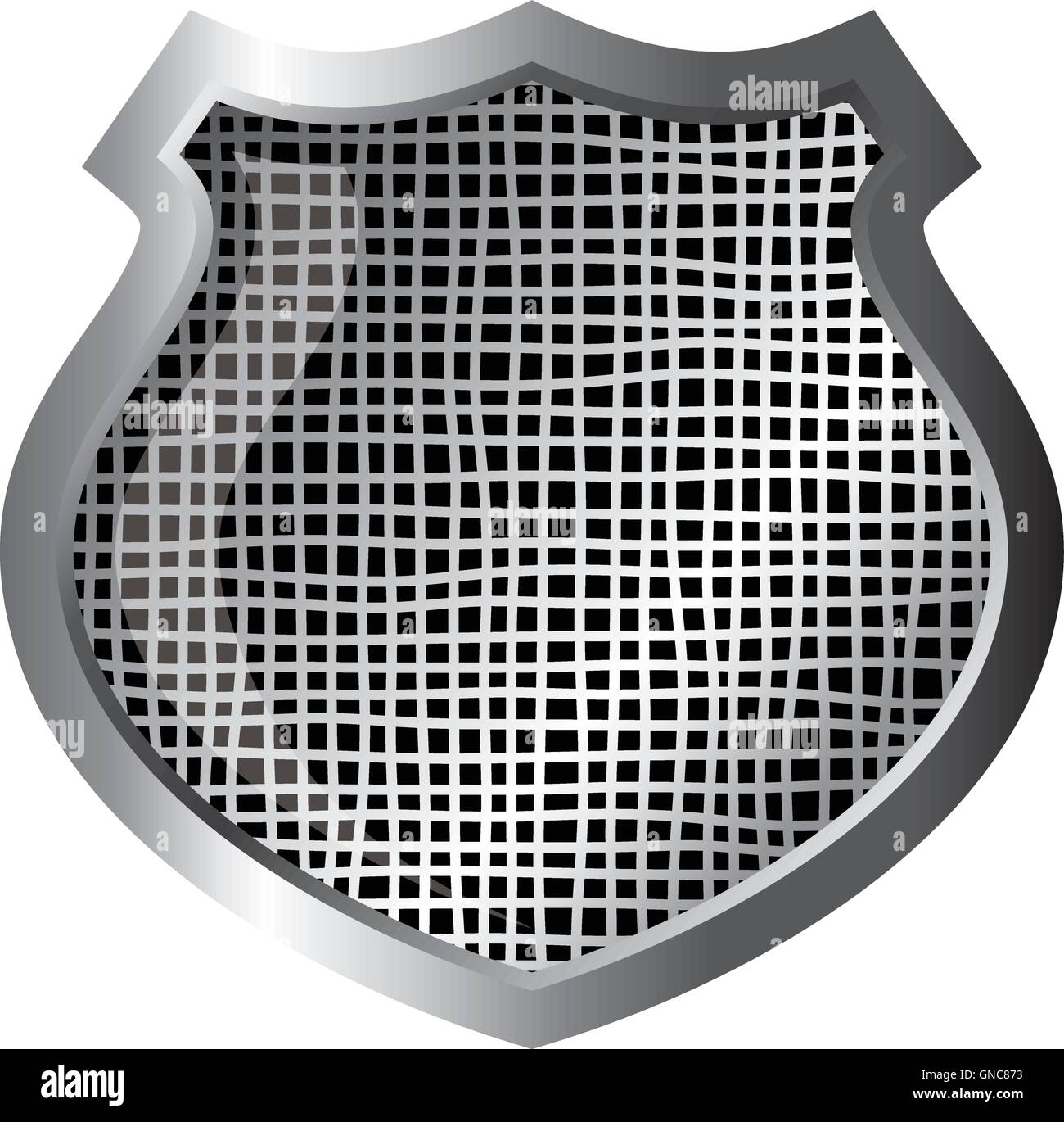 silver theme protector shield Stock Vector Image & Art - Alamy