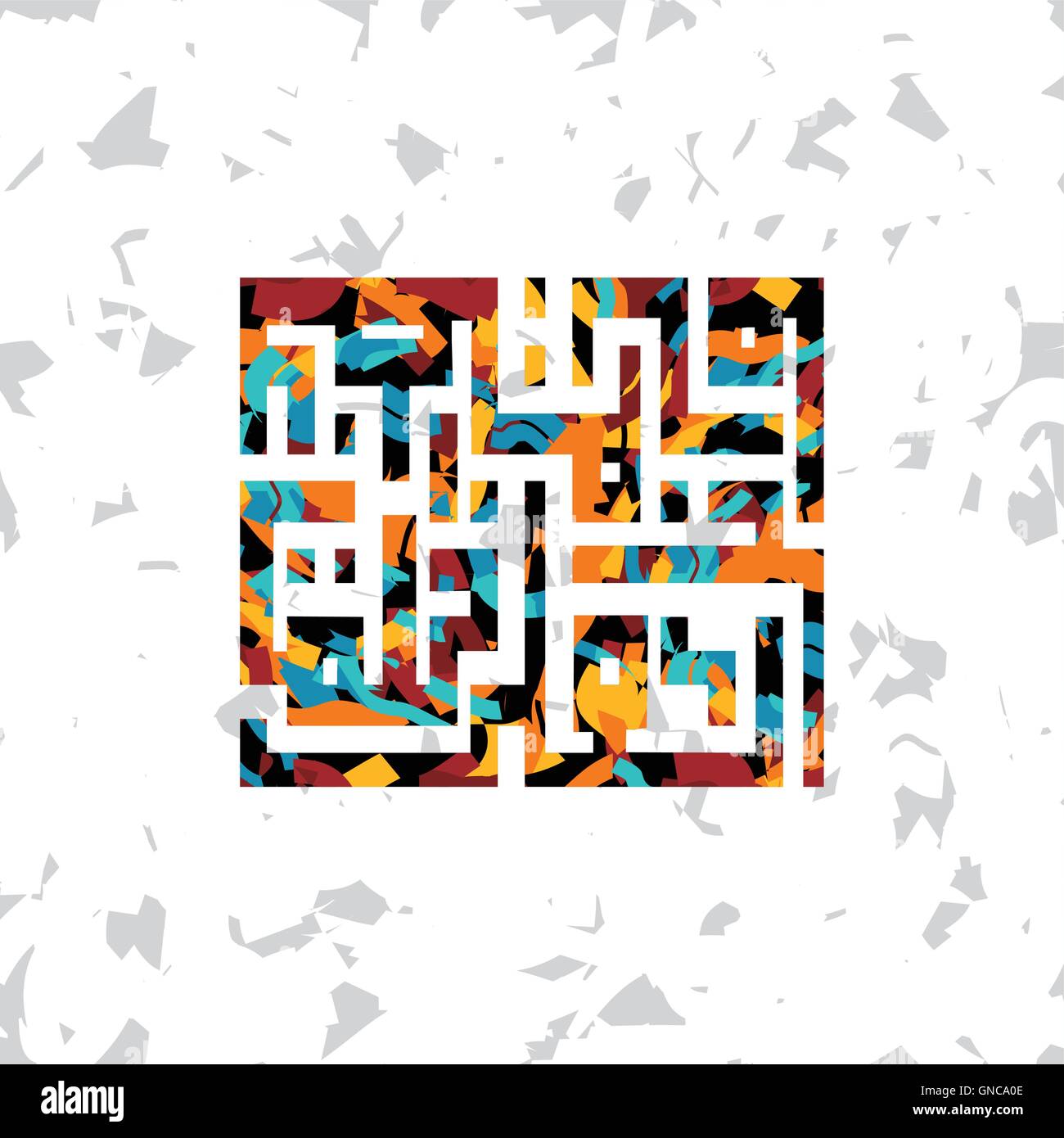islamic abstract calligraphy art Stock Vector Image & Art Alamy