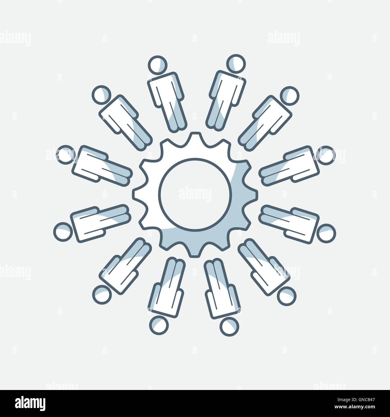 team work concept isolated icon Stock Vector Image & Art - Alamy