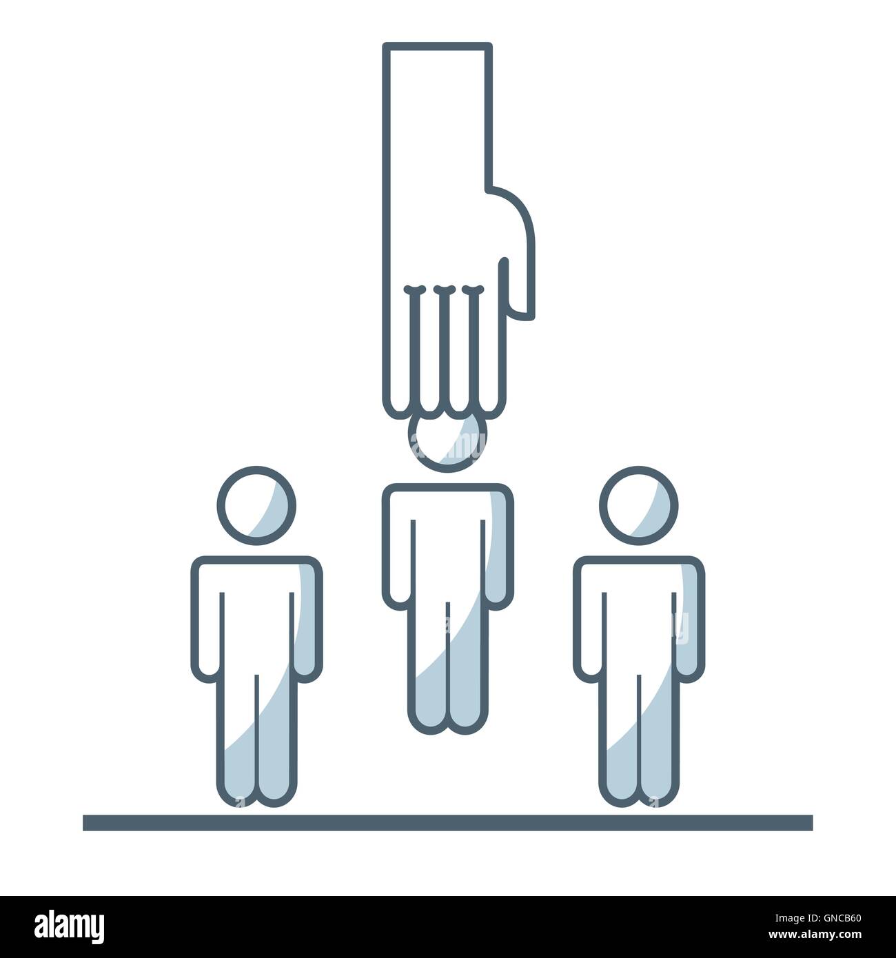 human resources concept isolated icon Stock Vector Image & Art - Alamy