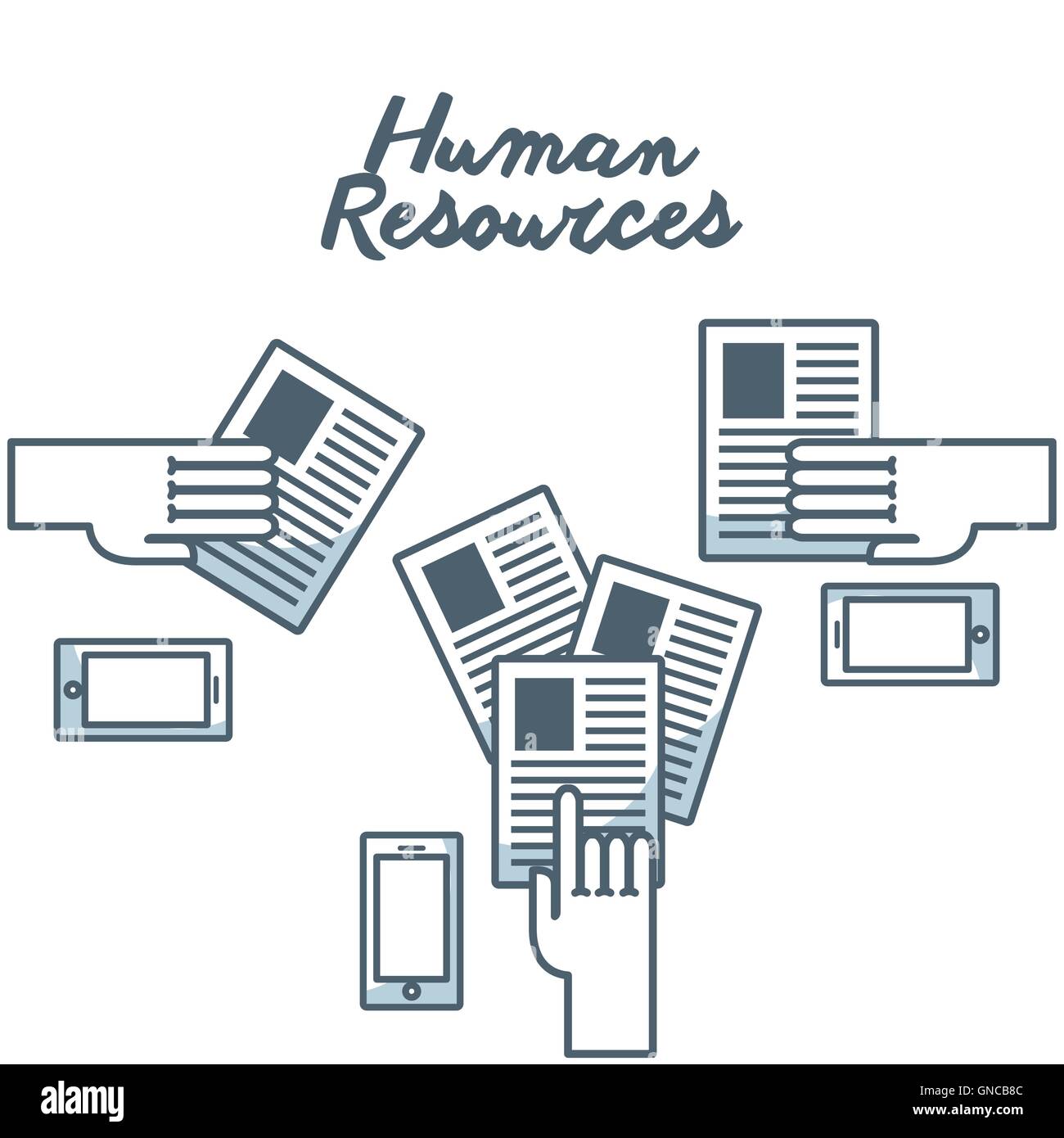 human resources concept isolated icon Stock Vector Image & Art - Alamy