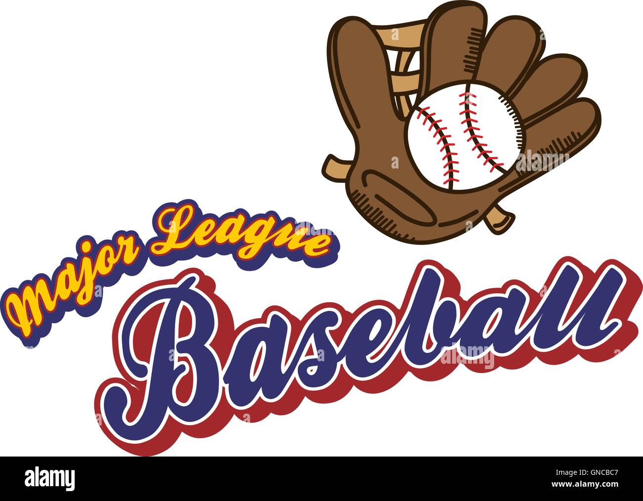 baseball league sport theme Stock Vector