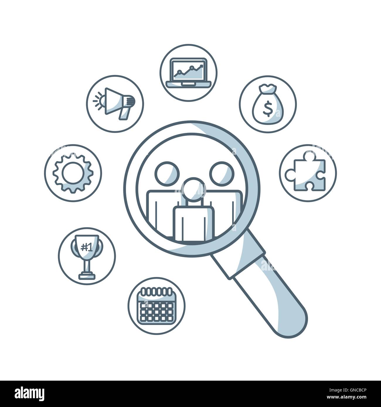 set business isolated icons Stock Vector Image & Art - Alamy