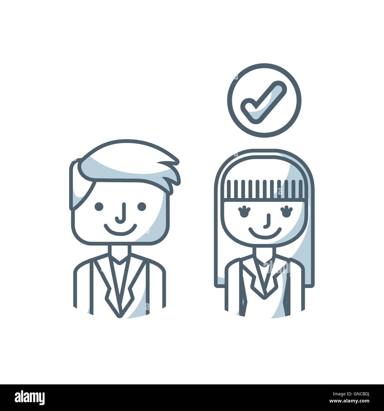 human resources concept isolated icon Stock Vector Image & Art - Alamy
