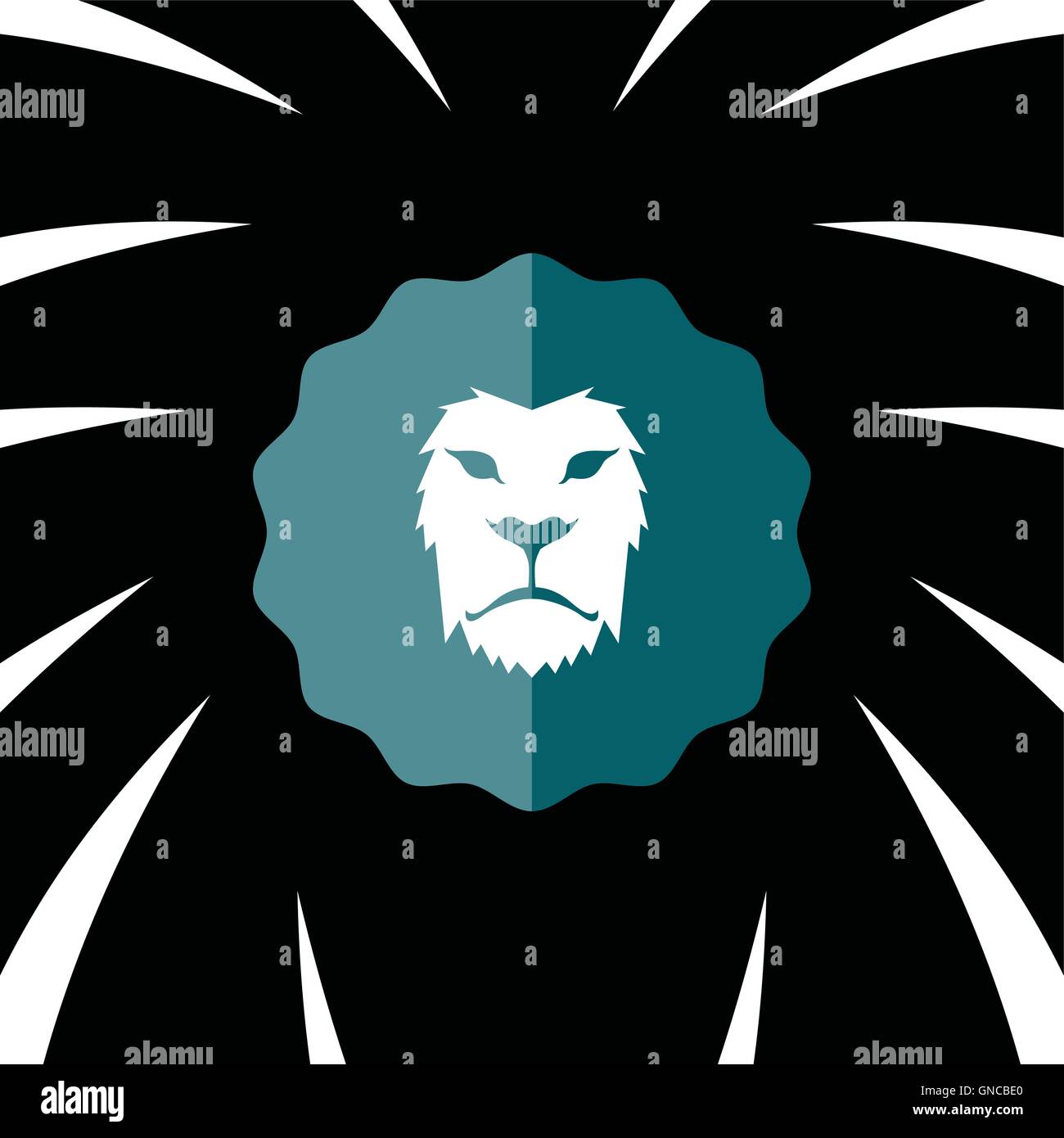 lion head template Stock Vector Image & Art - Alamy