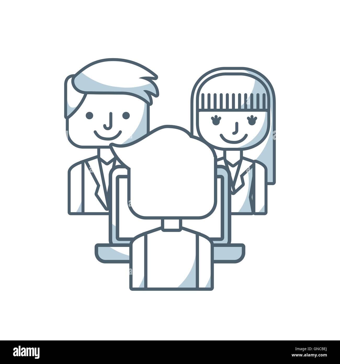 human resources concept isolated icon Stock Vector Image & Art - Alamy