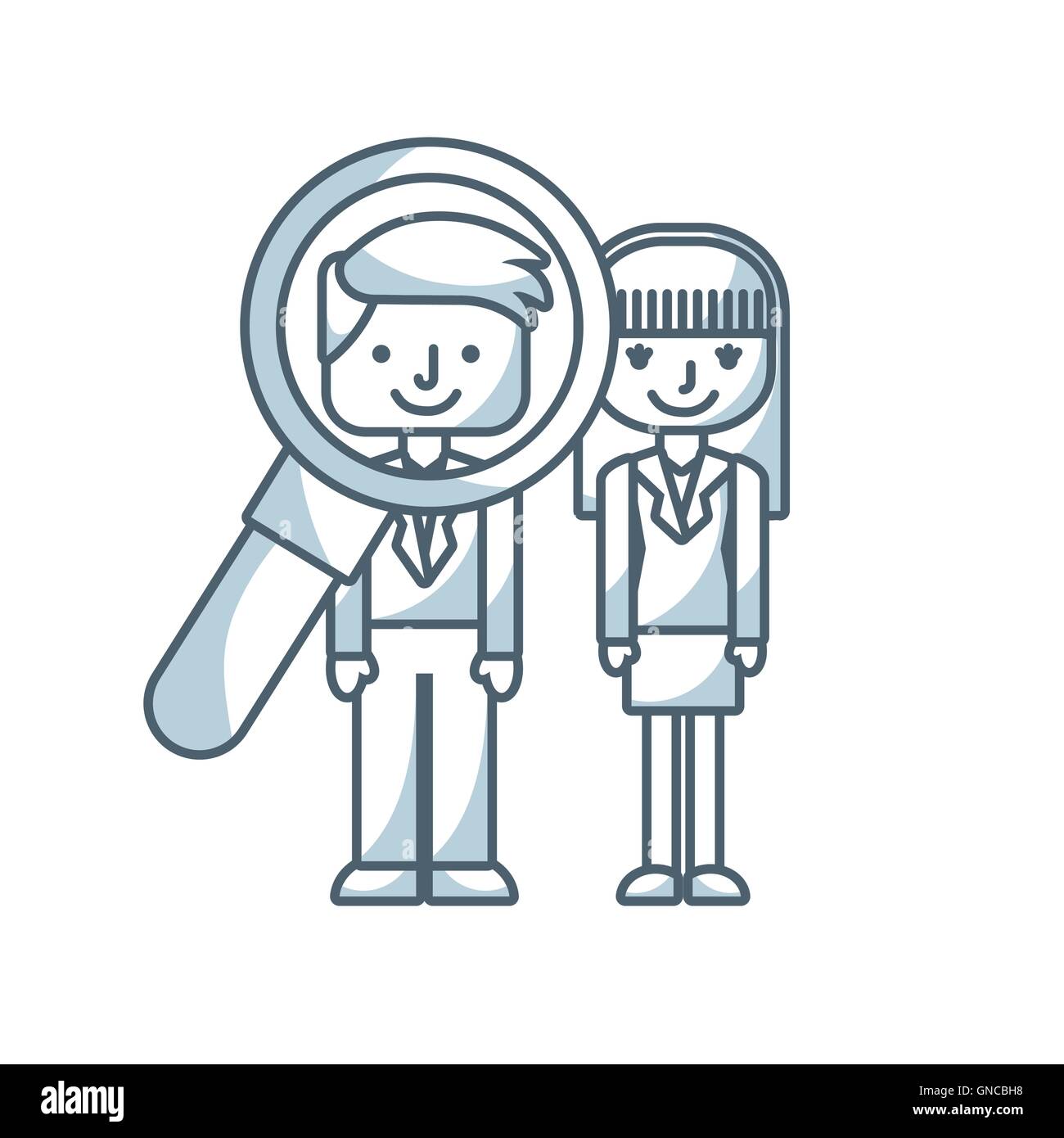 human resources concept isolated icon Stock Vector Image & Art - Alamy