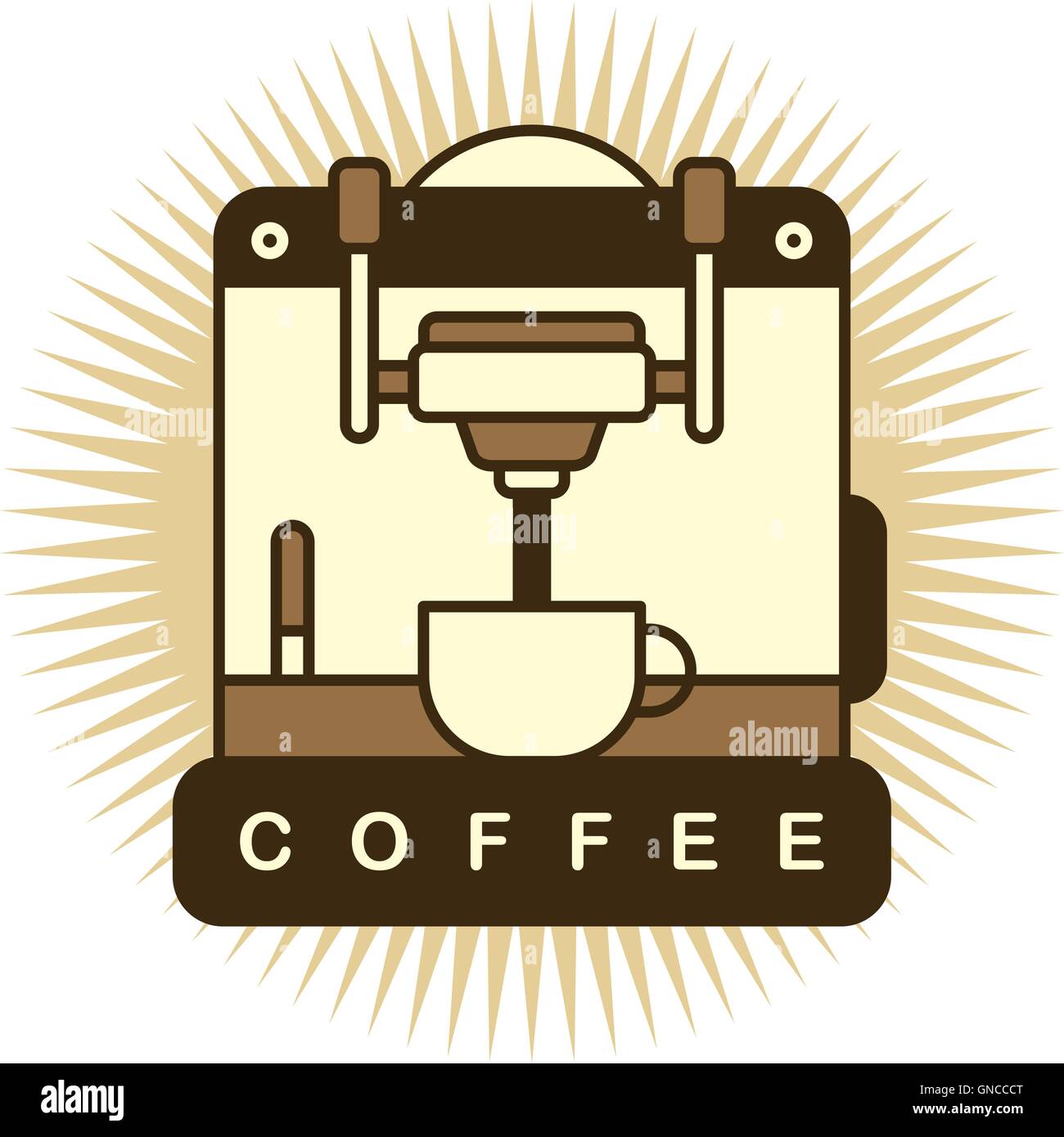 coffee machine cartoon theme Stock Vector Image & Art - Alamy