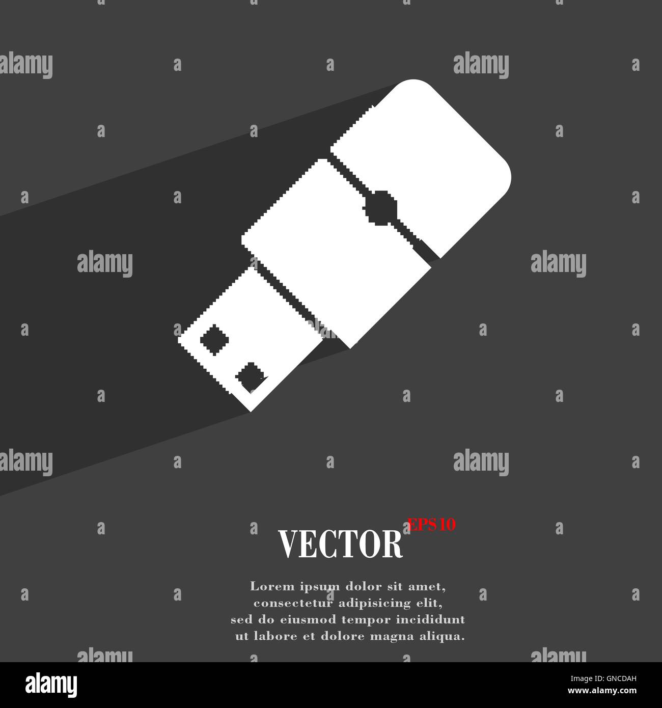 USB Flash Symbol Flat Modern Web Design With Long Shadow And Space For usb-flash-symbol-flat-modern-web-design-with-long-shadow-and-space-for