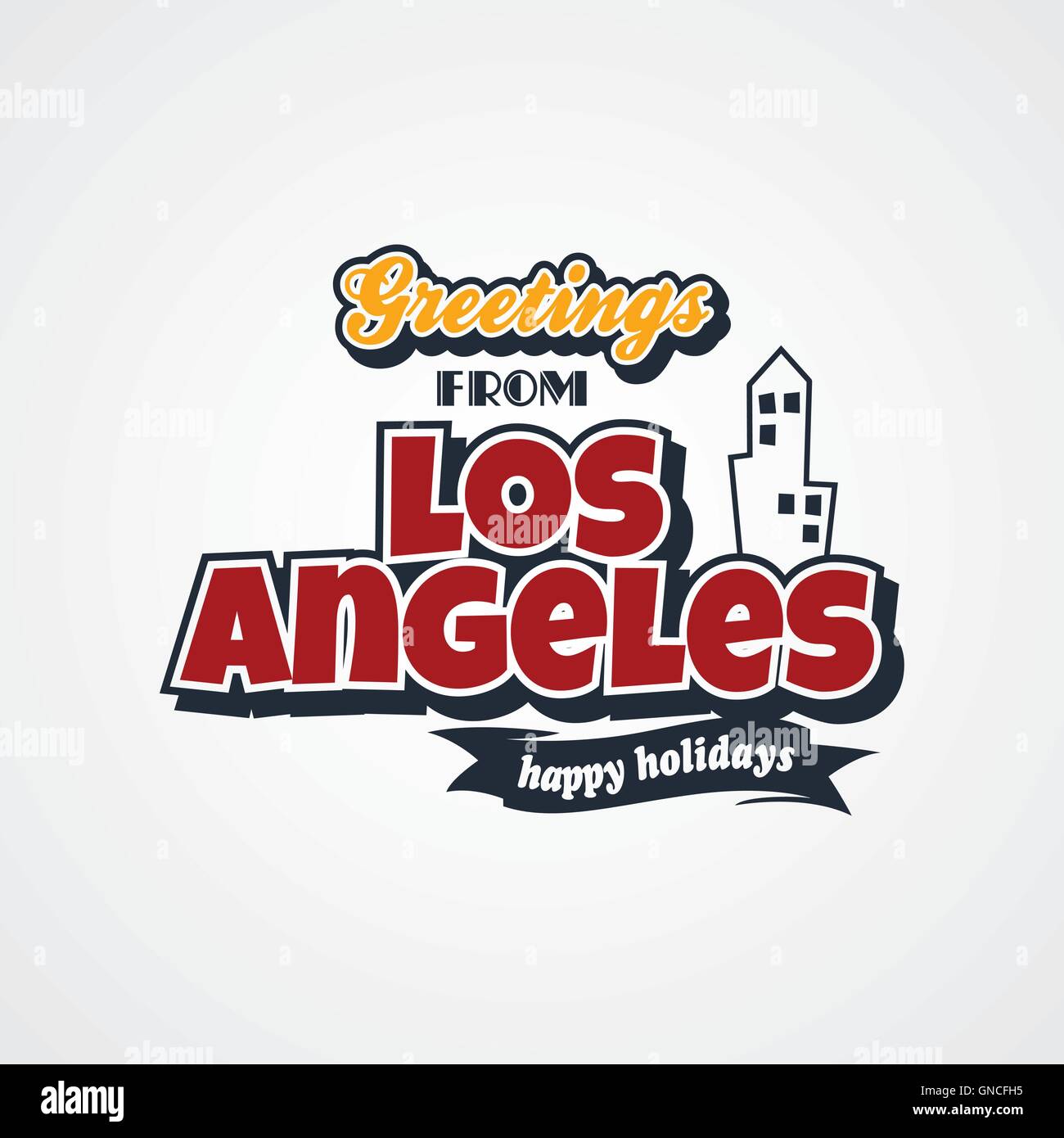 Los angeles retro poster Stock Vector Images - Alamy