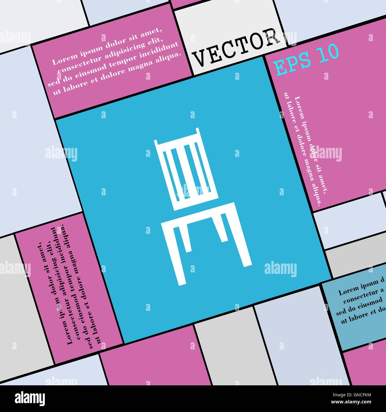Sign of chair Stock Vector Images - Alamy