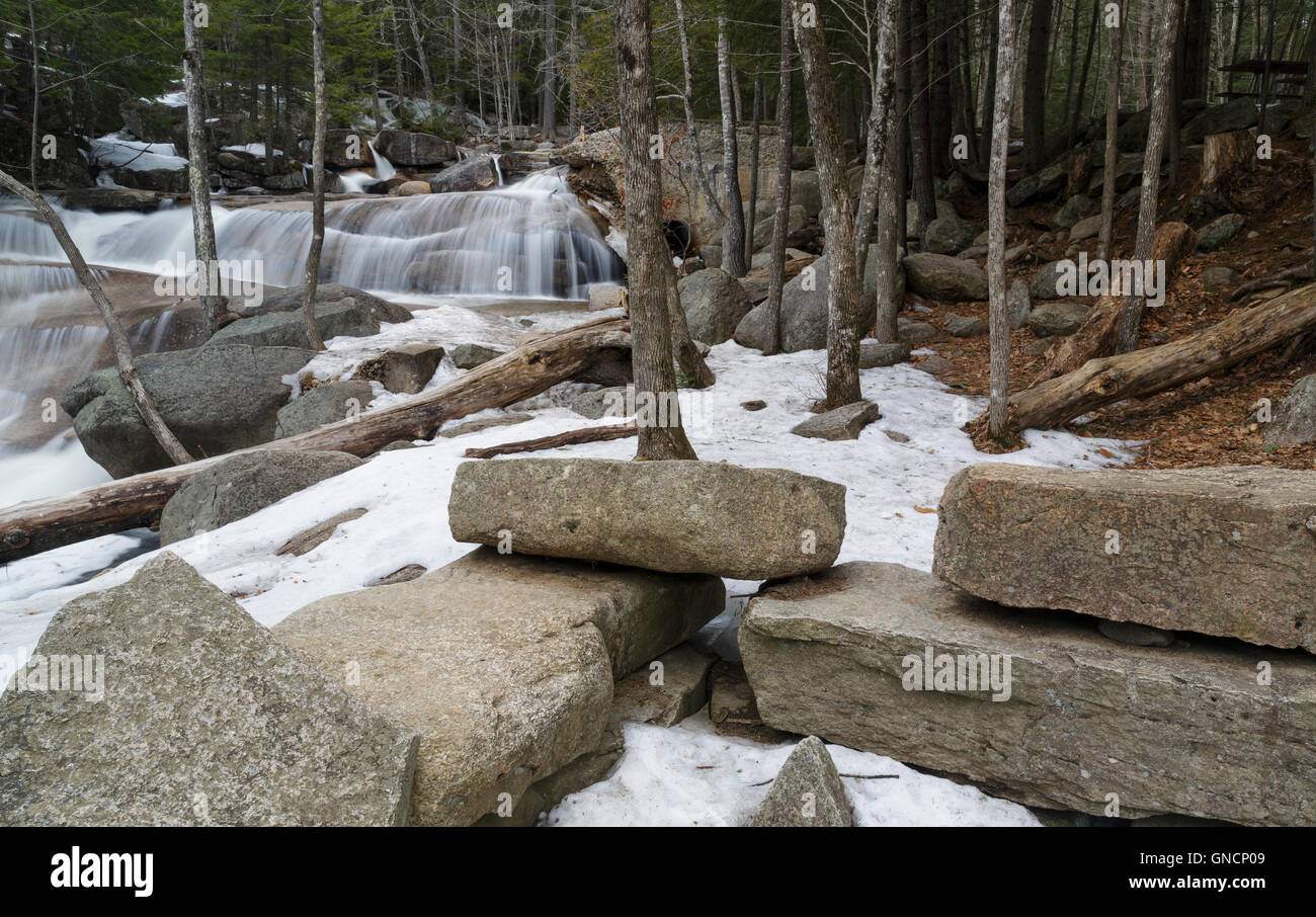 Diana's Bath in Bartlett, New Hampshire USA. Diana's Baths is a series