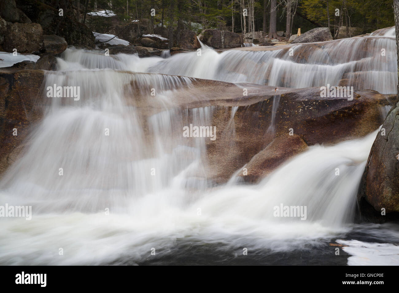 Diana's Bath in Bartlett, New Hampshire USA. Diana's Baths is a series
