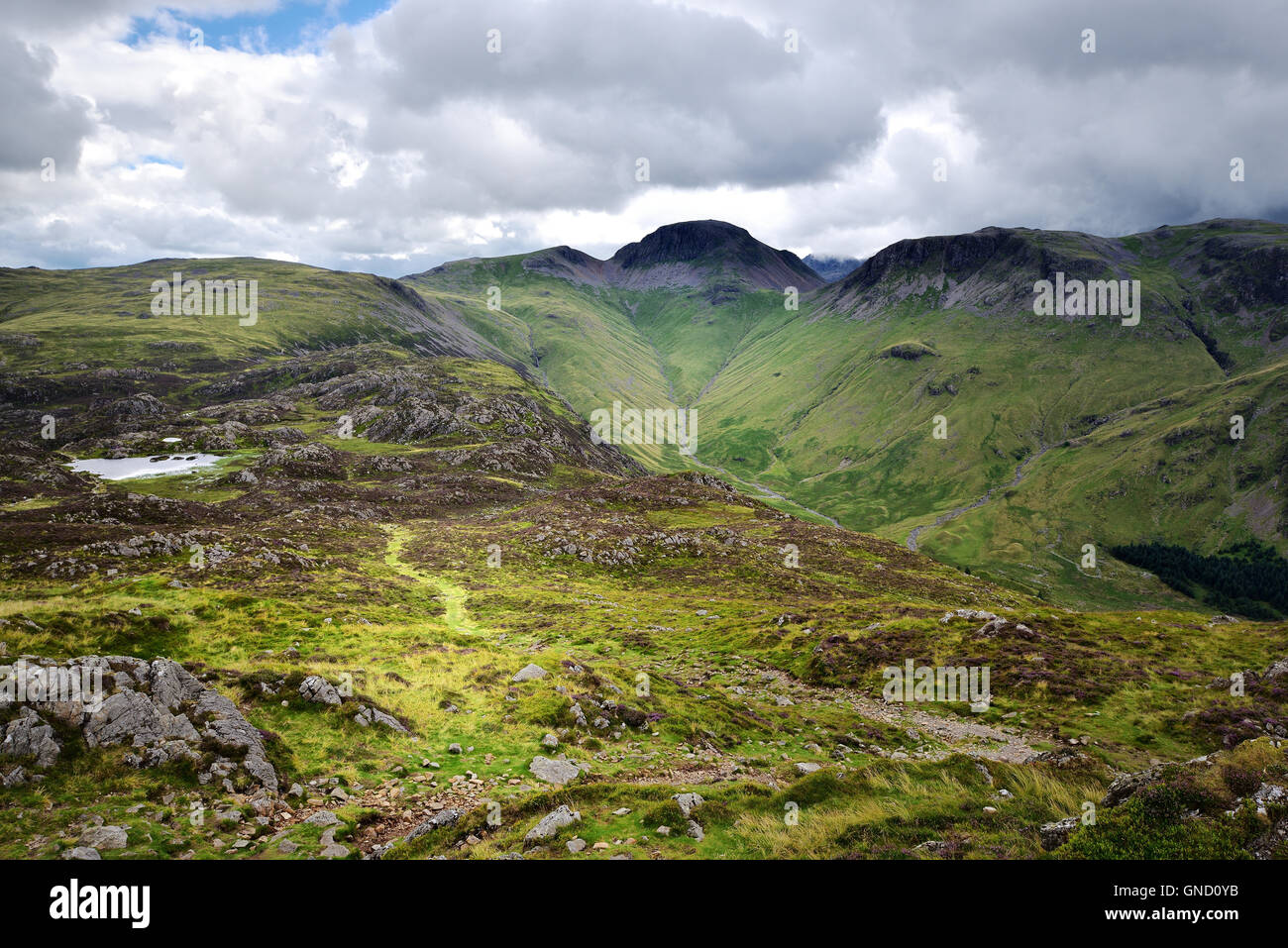Storm clouds over the Gable Fells Stock Photo - Alamy