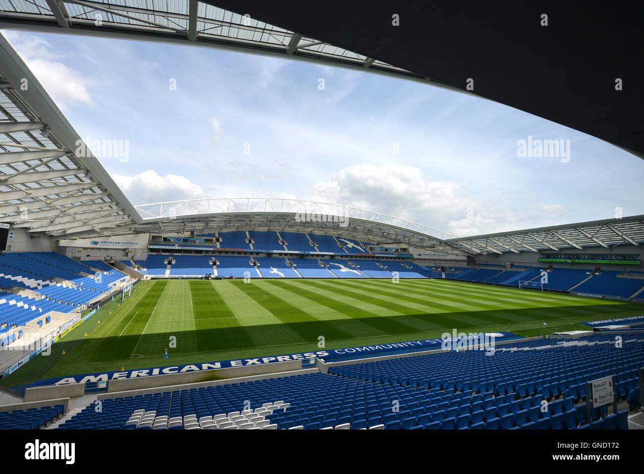 Empty Brighton and Hove Amex Stadium Stock Photo