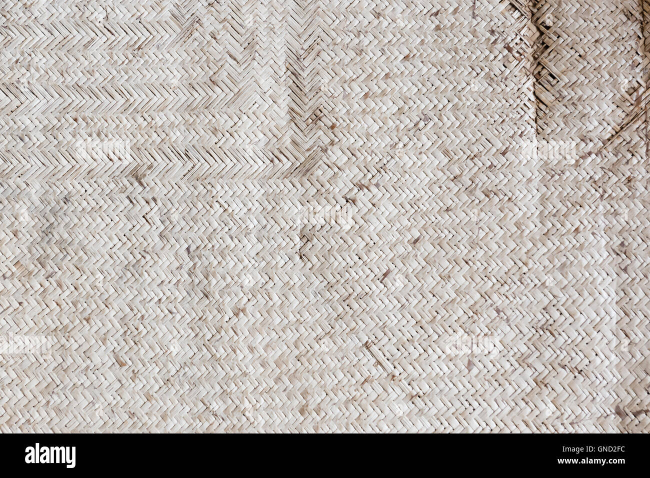 Old reed mat pattern in light brown color, useful for background and wallpaper. Stock Photo