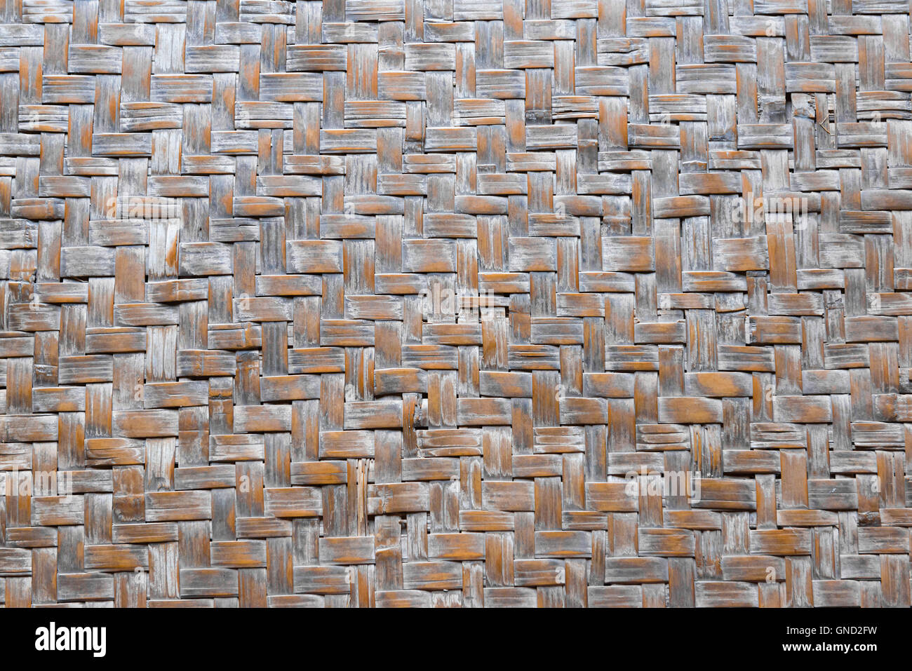 Old reed mat pattern in light brown color, useful for background and wallpaper. Stock Photo