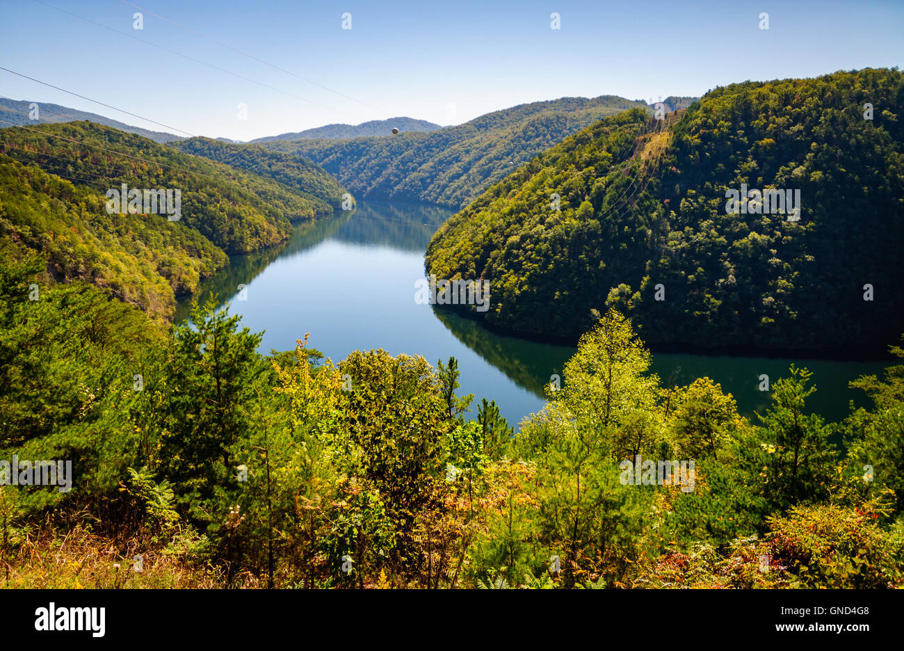 Great Smoky Mountains National Park, Calderwood Lake Stock Photo - Alamy