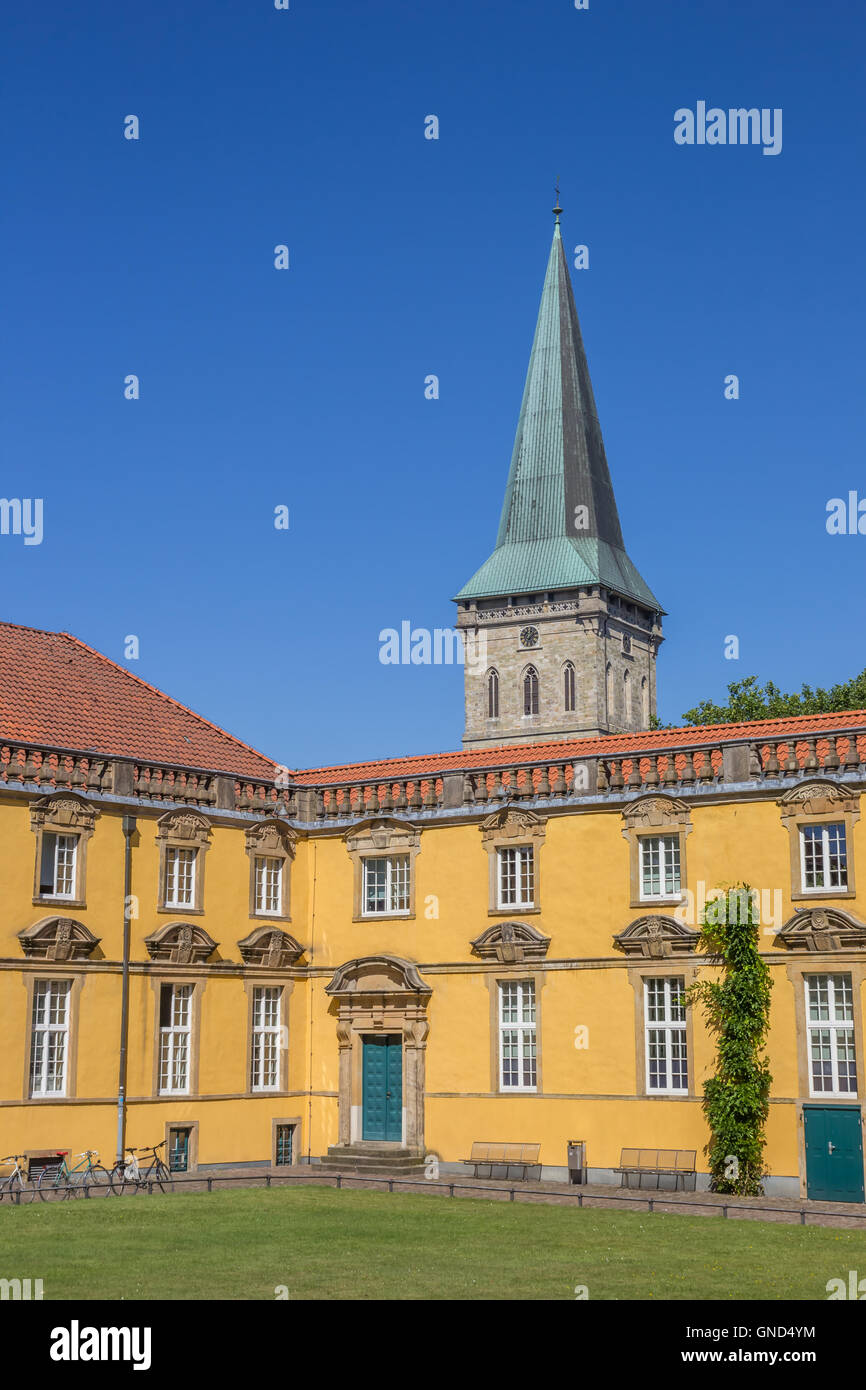 Inner courtyard of the University of Osnabruck in Germany Stock Photo
