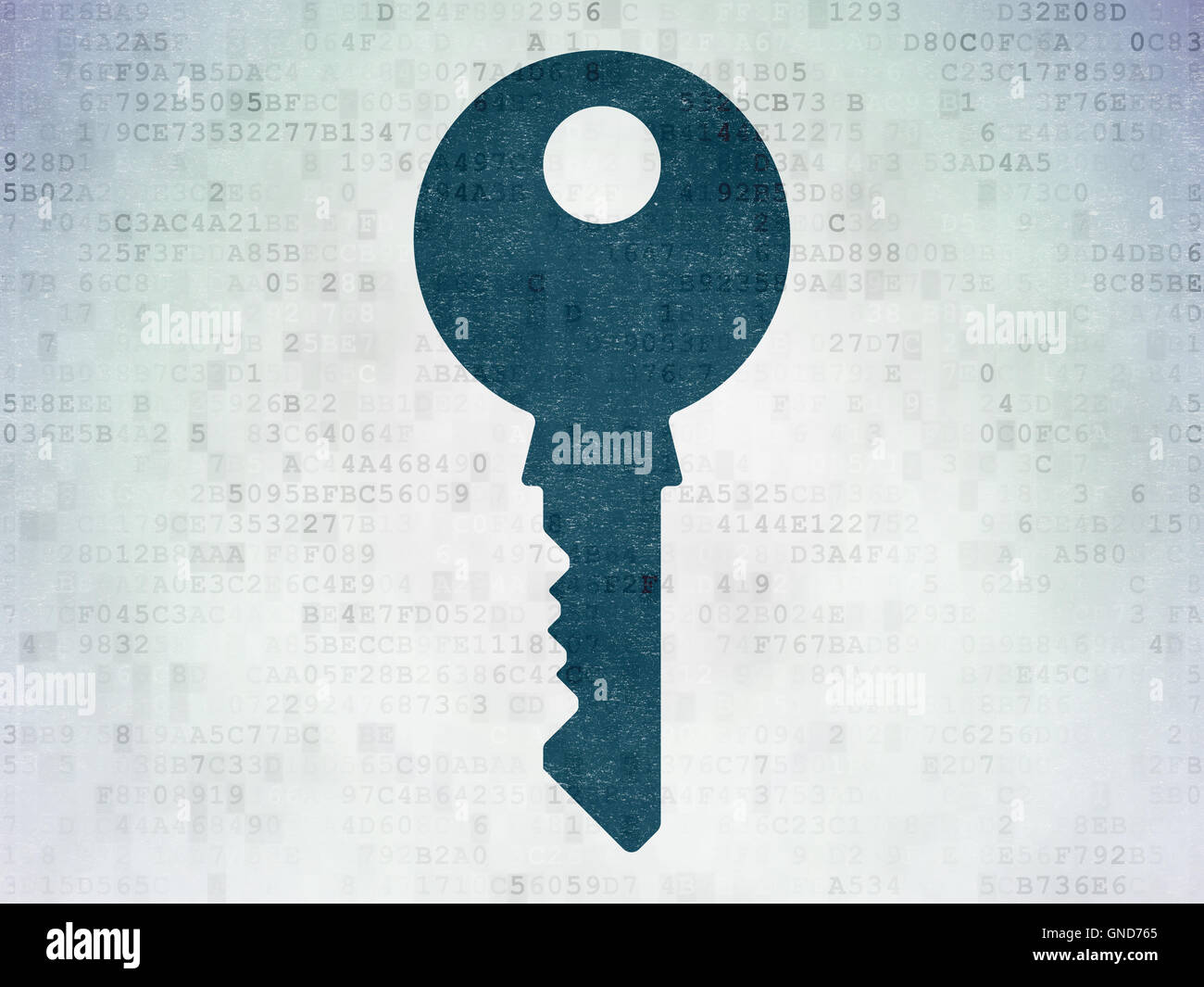 Safety concept: Key on Digital Data Paper background Stock Photo - Alamy