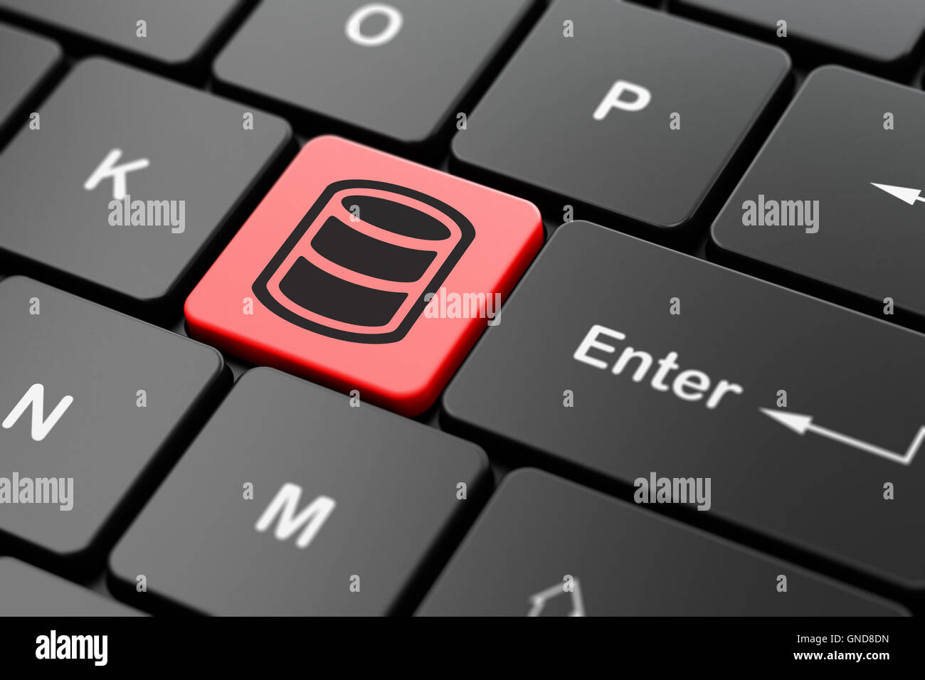 Database concept: Database on computer keyboard background Stock Photo ...