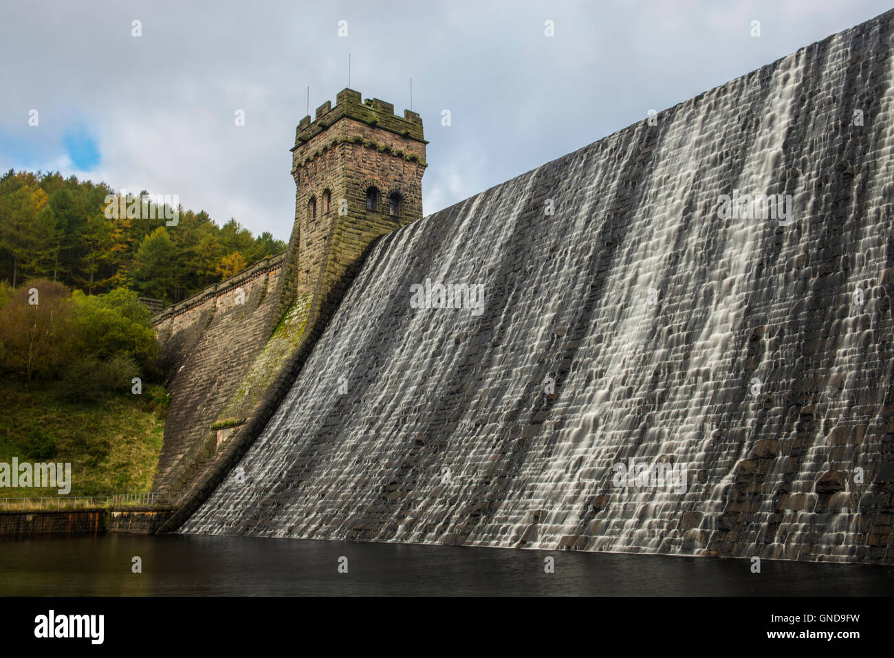 The Derwent dam in Derbyshire Stock Photo