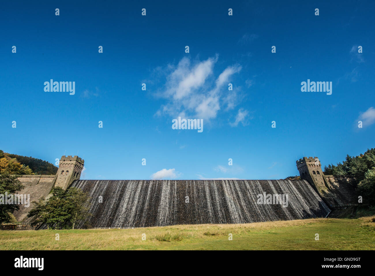 The Derwent dam in Derbyshire Stock Photo