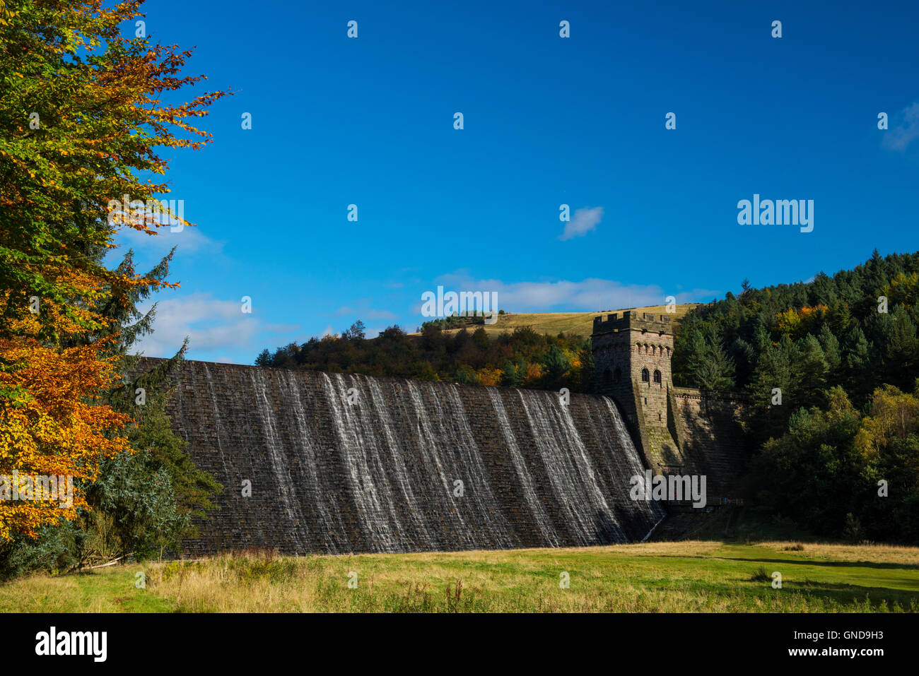 The Derwent dam in Derbyshire Stock Photo