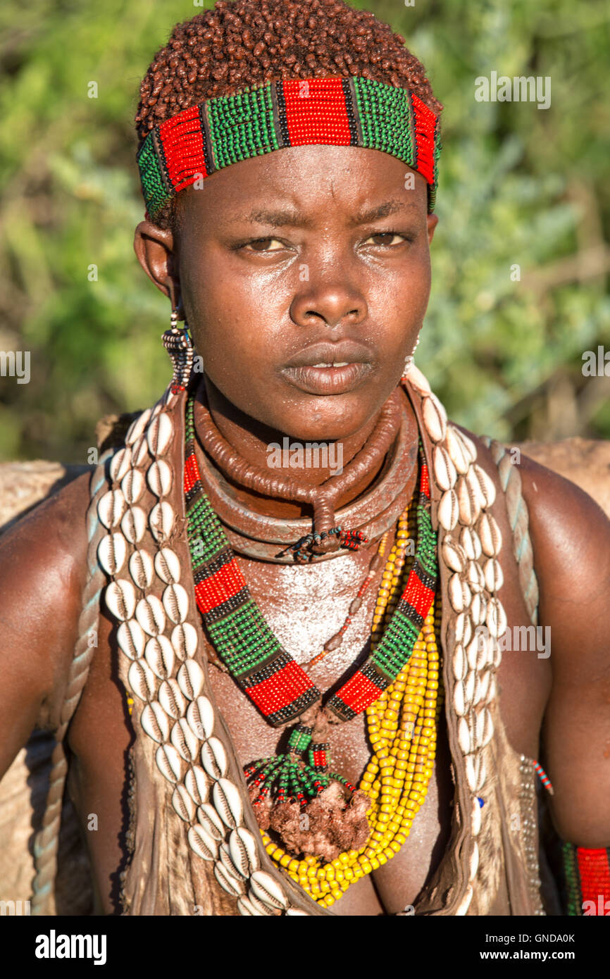 Portrait of Hamer tribe, Turmi, Omo Valley - Ethiopia Stock Photo - Alamy