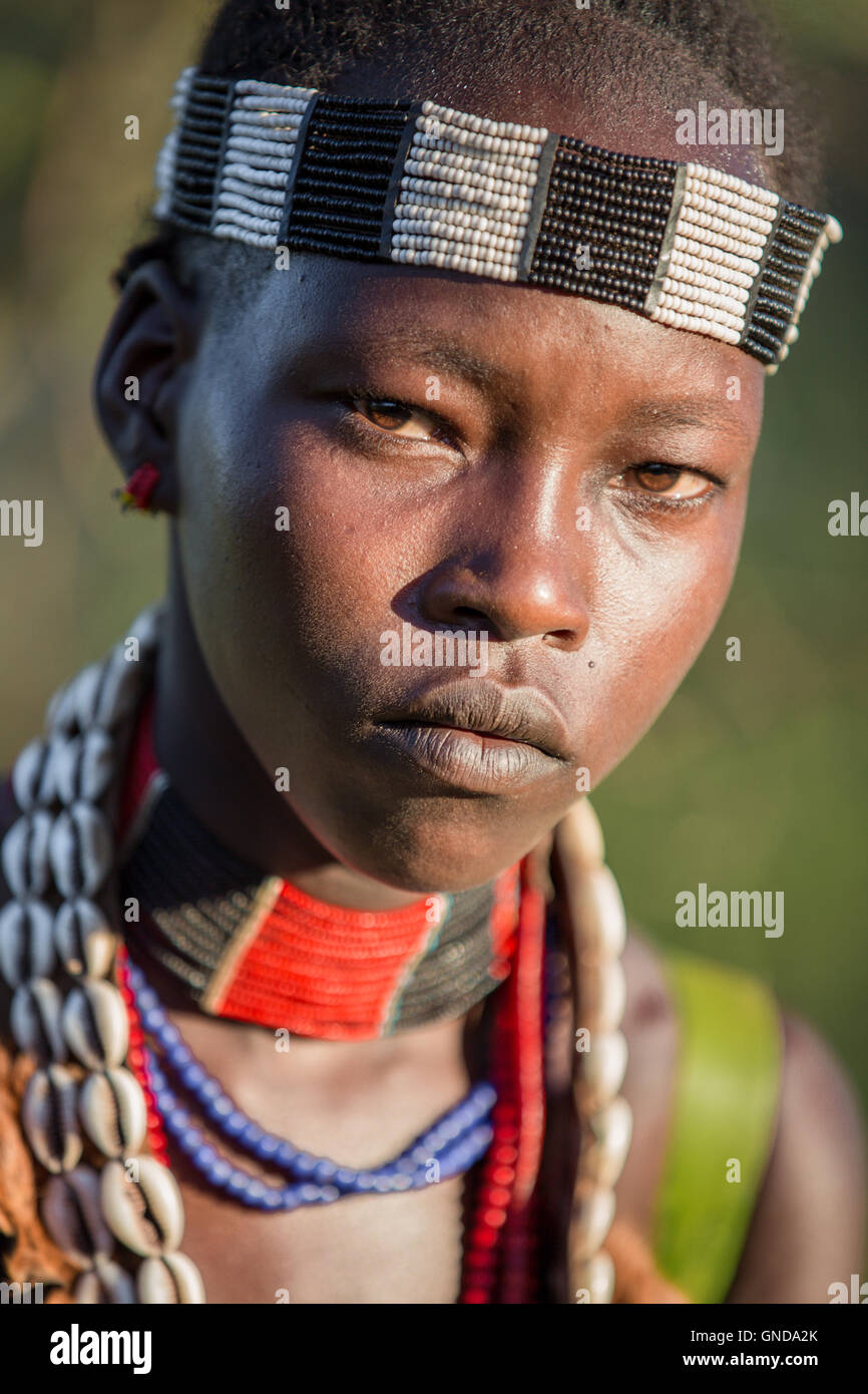 Portrait of Hamer tribe, Turmi, Omo Valley - Ethiopia Stock Photo - Alamy