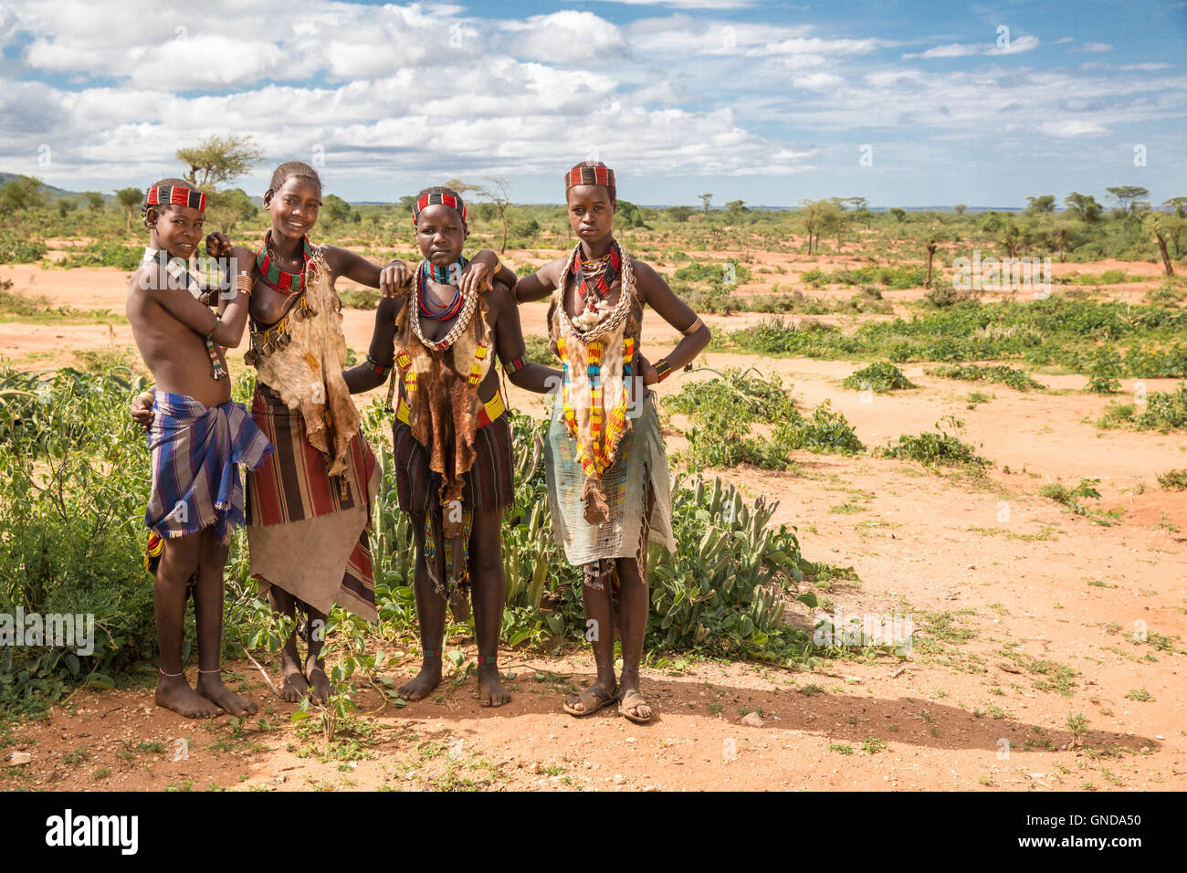 Portrait of Hamer tribe, Turmi, Omo Valley - Ethiopia Stock Photo - Alamy