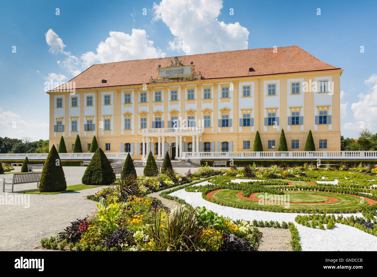 Schloss Hof castle with baroque garden in Lower Austria Stock Photo - Alamy