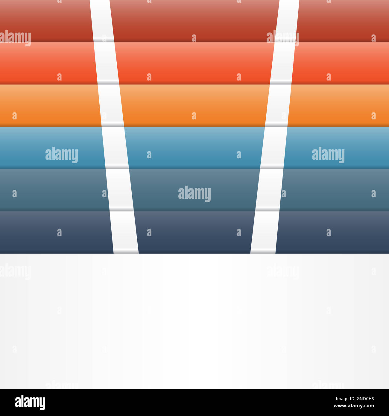 Colour strips for template infographic six position Stock Photo - Alamy