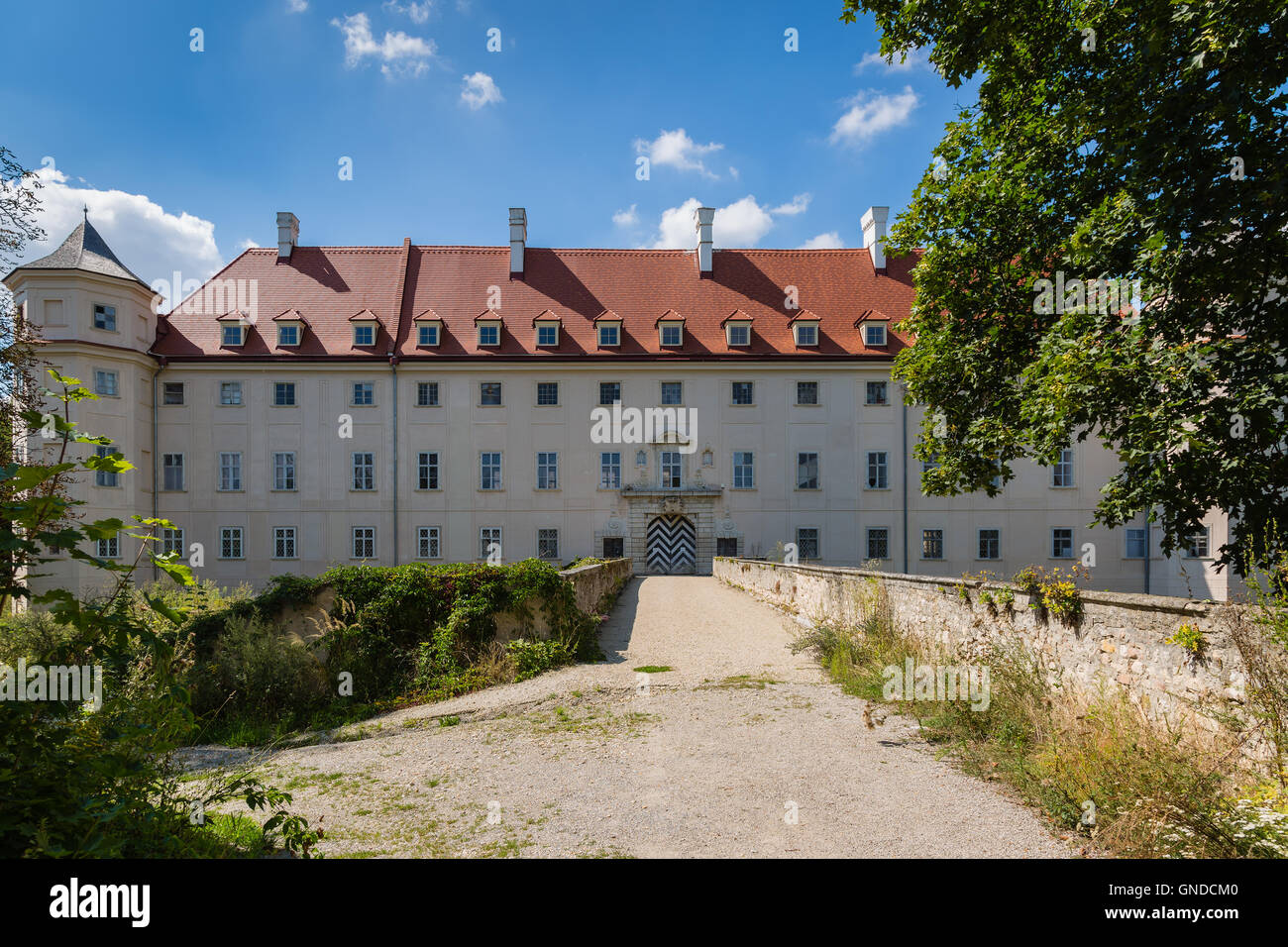 Baroque and Renaissance castle Petronell in Lower Austria (in reconstruction) Stock Photo