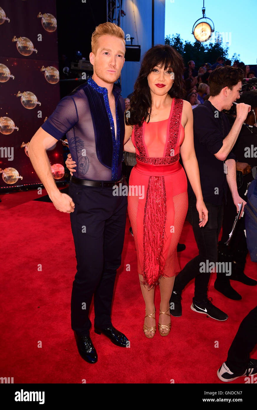 Greg Rutherford and Daisy Lowe at the launch of Strictly Come Dancing