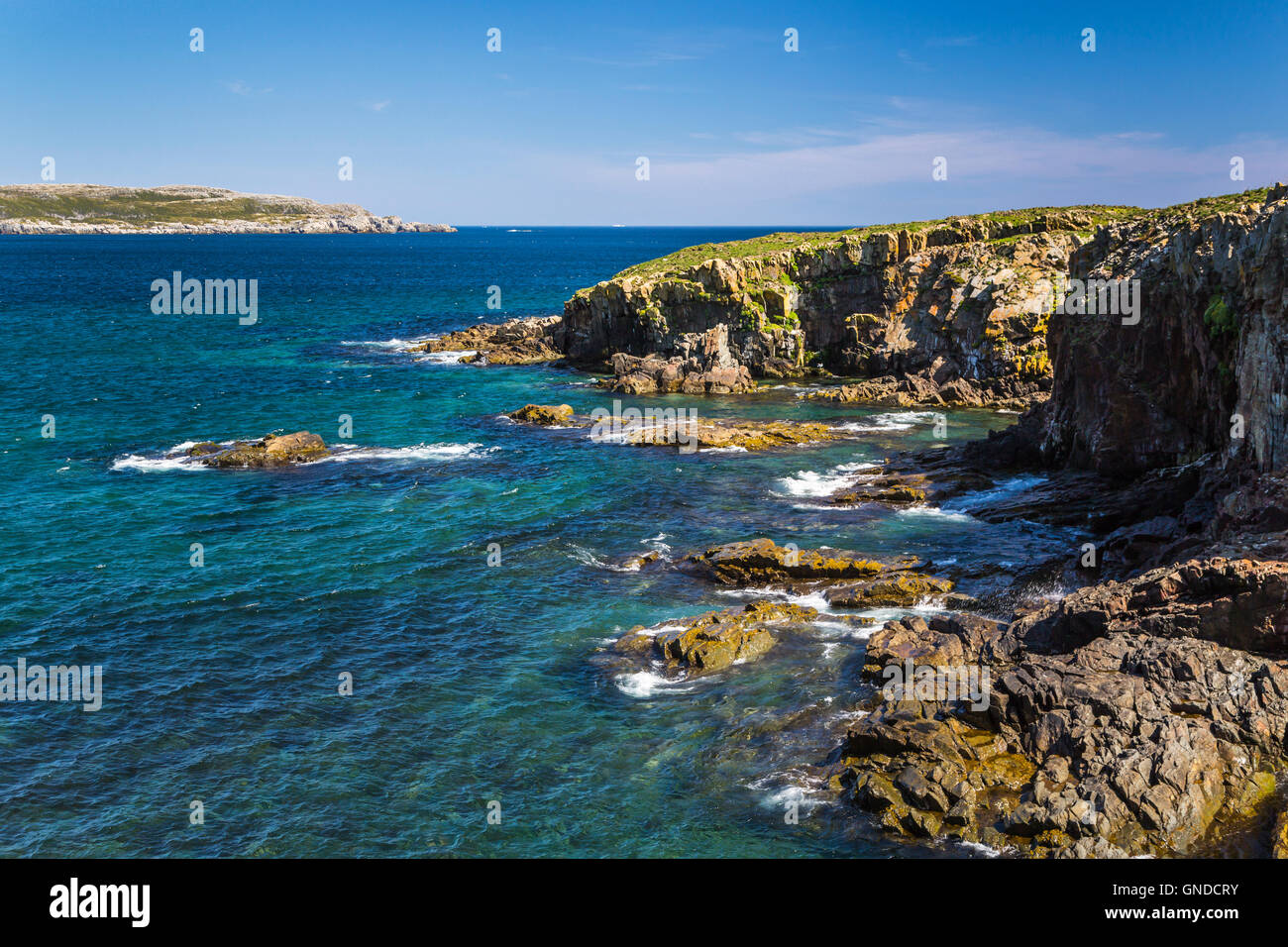 Offshore Rocks And Rugged Coastline At Elliston, Newfoundland And 