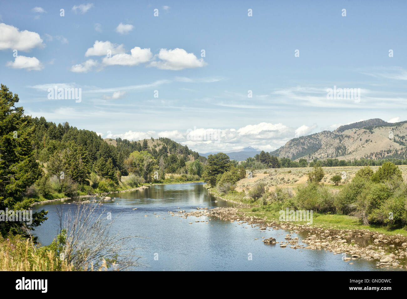 Big Hole river near Elliston, Montana Stock Photo Alamy